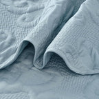 Kingnex Oversized King Bedspreads 128x120 Spa Blue | Lightweight, Extra Wide - Image 7