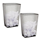 Mind Reader Executive Waste Paper Bins, 10 Gallon, Solid Bottom, Non Slip Pads by MindReader