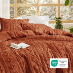 Bedsure Tufted Boho Comforter Set King Size - Image 5