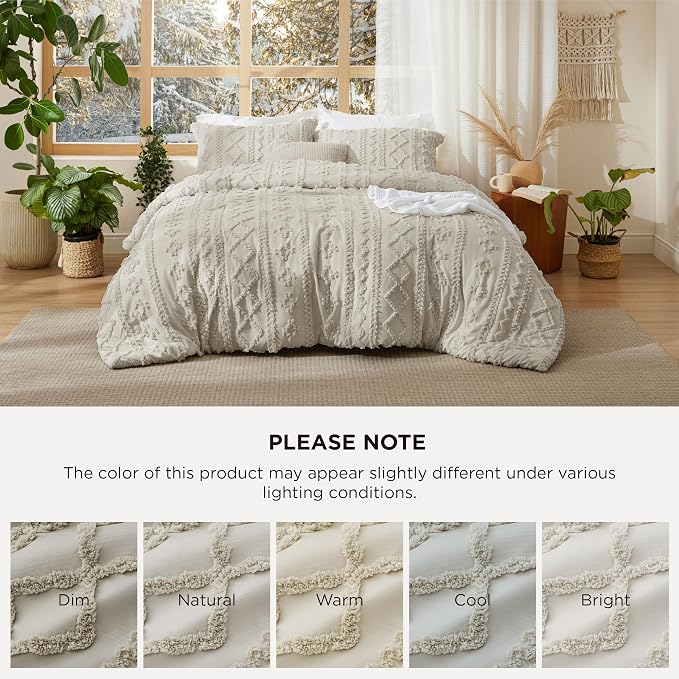 Bedsure Tufted Boho Comforter Set King Size - Image 9