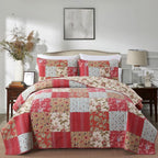 Secgo King Size Comforter Set- 100% Cotton Quilt King Size Set, Sage bedspreads by Secgo