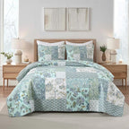 Etwel 100% Cotton Patchwork King Size Quilt Set by Unknown