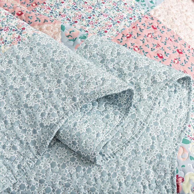 Etwel Lightweight Patchwork Queen Size Quilt Set - Image 8