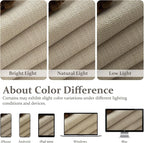 Light Brown Pinch Pleat Blackout Curtains 112 Inches Long - Image 10