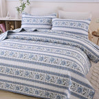 DURLENGEN Quilt Set King Size 3Pcs, Soft Microfiber Lightweight Bedspread - Image 2