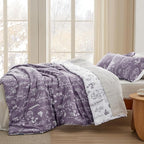 Bedsure Grayish Purple Full Comforter Set - Image 4
