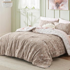Bedsure Light Taupe King Comforter Set - Image 2