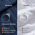 Bedsure King Size Quilt Bedspread, Lightweight Comforter, Modern Clover Pattern - Image 5
