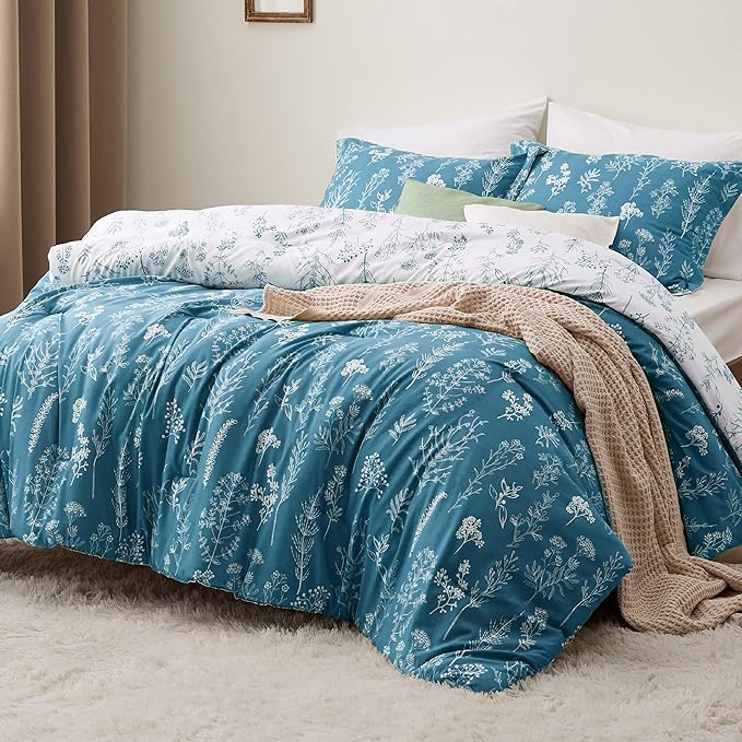 Bedsure Teal Blue Full Comforter Set by Unknown
