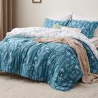 Bedsure Teal Blue Full Comforter Set by Unknown