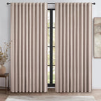 Extra Wide 70 Inch Blackout Curtains 96 Inches Long by QJMYDECO