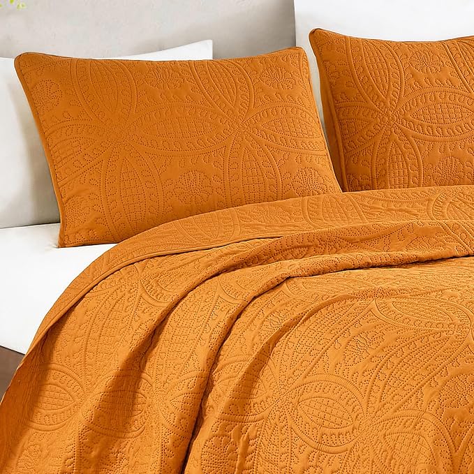 Chezmoi Collection Austin King Oversized Bedspread Set, 3-Piece Pinsonic - Image 2