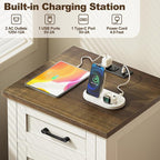 Decofy Farmhouse Nightstand - Image 5