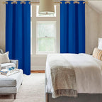 Diraysid Royal Blue Grommet Blackout Curtains - Image 4