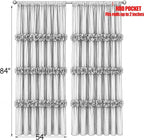 Blackout Window Curtains Gray, Rustic Rod Pocket Drapes - Image 7