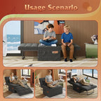 WLIVE Folding Ottoman Bed, Sleeper Chair, 4-in-1 Multi-Function, Convertible - Image 6