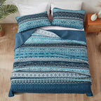 WONGS BEDDING Boho Quilt Set California King, Lightweight Polyester Bed Decor - Image 4
