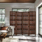 COTTON CRAFT Room Divider Wood Screen - Image 6