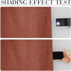 RYB HOME 100% Blackout Linen Textured Curtains 96 Inch - Image 6