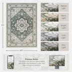 5x7 Area Rugs Living Room: Washable Rug - Image 2
