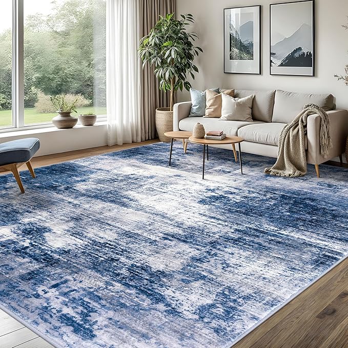 Abstract Area Rugs 8x10 Ft Washable Large Rugs by iOhouze