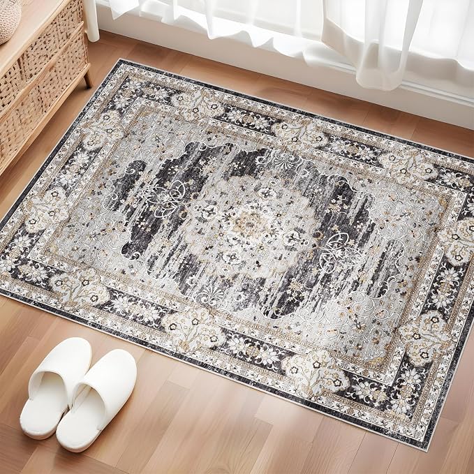 2x3 Washable Entryway Area Rug by Puino