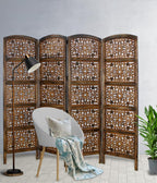 COTTON CRAFT Room Divider Wood Screen - Image 5
