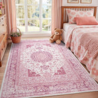 Macgace Washable Vintage Area Rug - Image 2