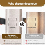 Deconovo Faux Linen 100% Blackout Curtains - Image 6