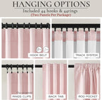 Cute Baby Pink Extra Wide Curtains 70 Inches Wide - Image 4