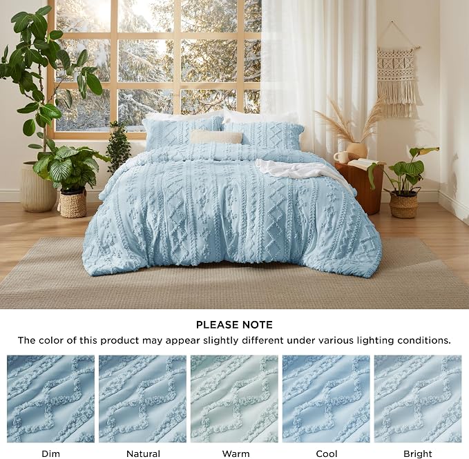 Bedsure Tufted Boho Comforter Set King Size - Image 7