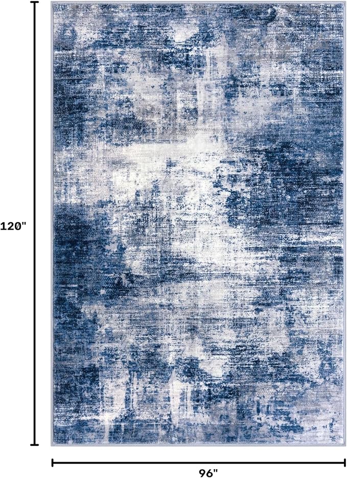 Abstract Area Rugs 8x10 Ft Washable Large Rugs - Image 2