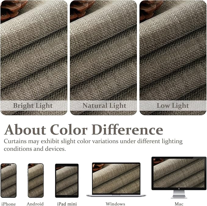 Sepia Ebony Blackout Curtains 86 Inches Long - Image 10