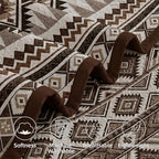 akkialla Reversible Brown Boho King/Cal King Quilt Set, 2-Piece Bohemian Aztec - Image 7