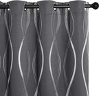 NICETOWN Gray Blackout Curtains 72 inch Long by NICETOWN