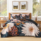 Quilt Queen Size, Reversible Polyester Coverlet Set by Andency