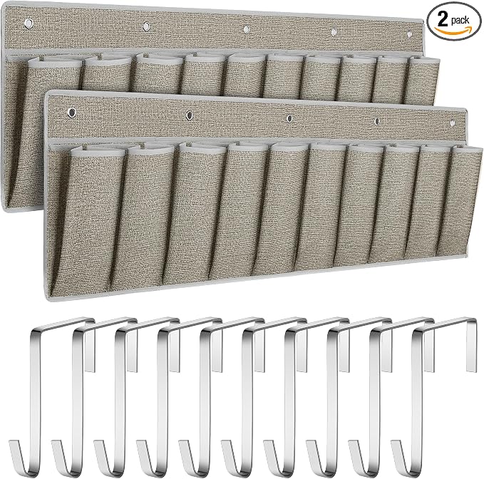 Libeder RV Shoe Organizer, Bedside Hanging Storage Pocket, 2 Pack, Dorm Bed by Libeder