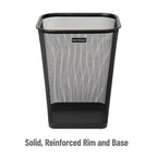 Mind Reader Mesh Trash Can, Waste Paper Basket, Metal Mesh, 9.75"L x 9.75"W x - Image 4