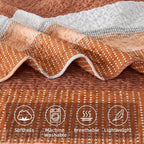 King Size Quilt Set Orange - Image 5