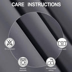 Blackout Curtains 42 x 95 inch/Dark Grey Curtains Set of 2 Panels/Thermal - Image 5