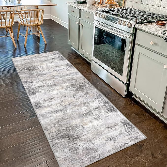 Abstract Runner Rug 2x7 Ft Washable Runners by iOhouze
