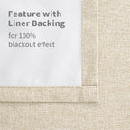 YoungsTex Natural Linen Blackout Curtains 72 Inch Length - Image 8