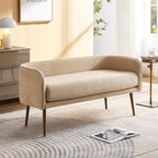 Bedroom Bench with Low Back, Inside Metal Frame by ForshareKC