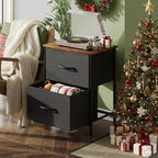 WLIVE Nightstand, 2 Drawer Dresser - Image 2