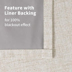 YoungsTex Linen Blackout Curtains 84 Inch Length - Image 9