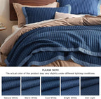 Bedsure King Size Quilt, Lightweight Striped Thin Comforter, Ultra Soft - Image 7