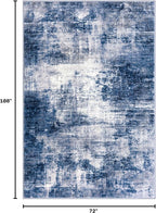 Abstract Area Rugs 6x9 Ft Washable Rugs - Image 2