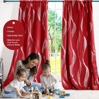 Deconovo Blackout Back Tab Curtains - Image 3