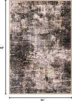 Abstract Area Rug 3x5 Ft Washable Rugs - Image 2