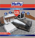 Hefty Storage Bags Extra Large Double Zipper Backpack, Heavy Duty Water - Image 2